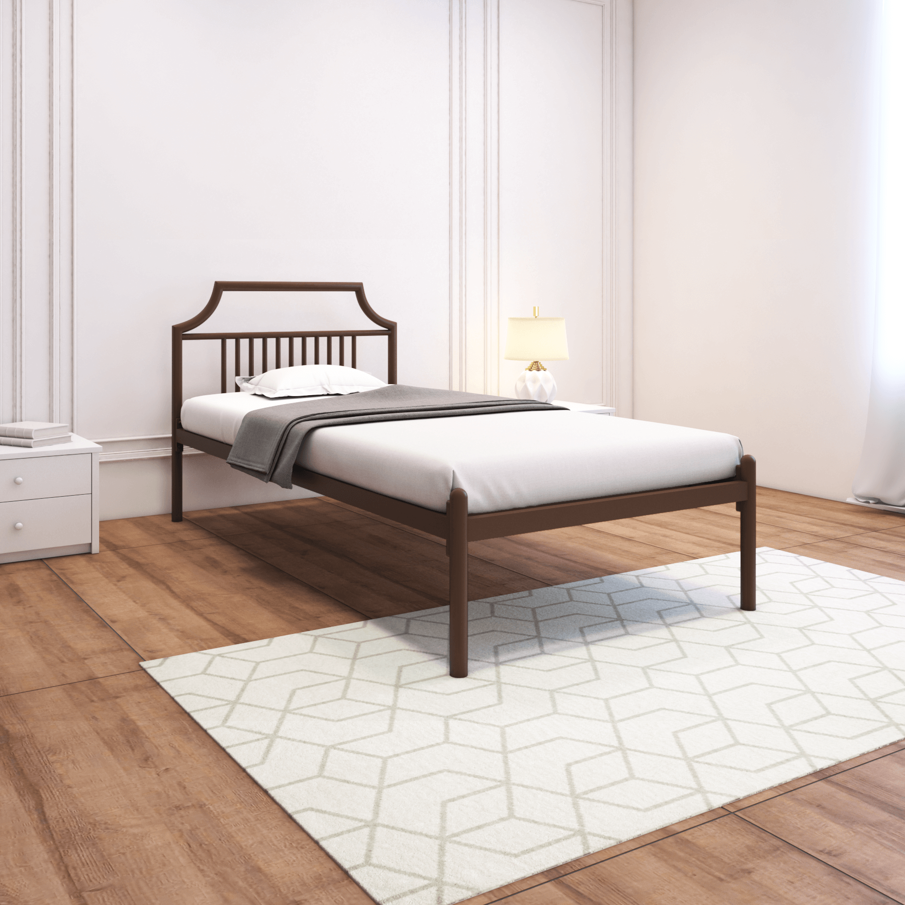Homdec Phoenix Single Metal Bed