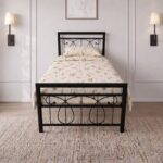 Homdec Lyra Single Metal Bed