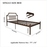 Homdec Phoenix Single Metal Bed
