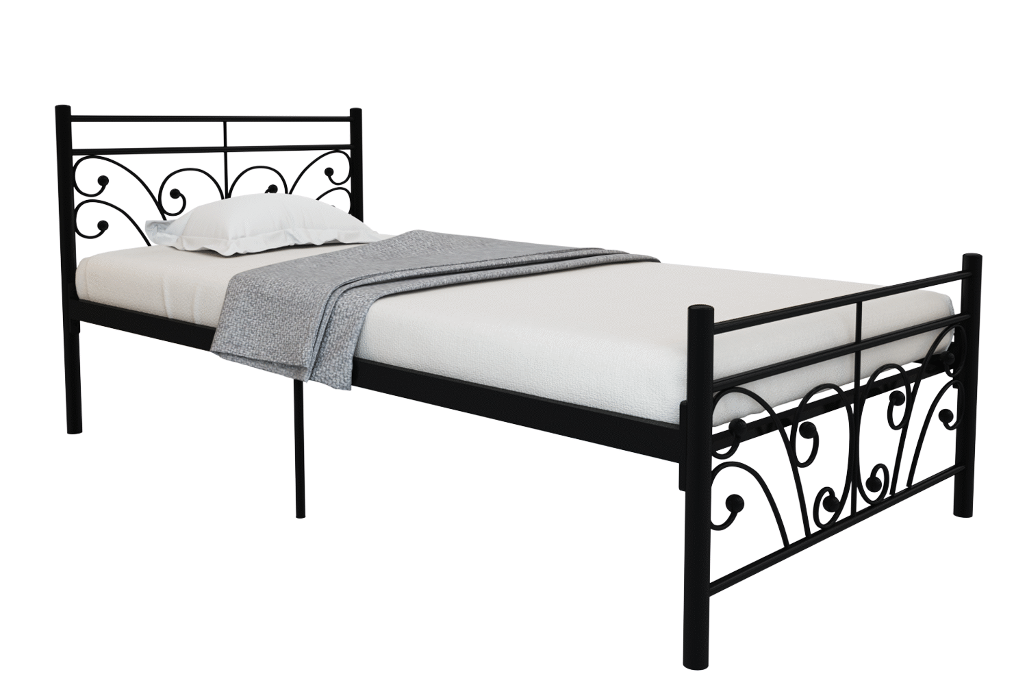 Homdec Auriga Single Metal Bed
