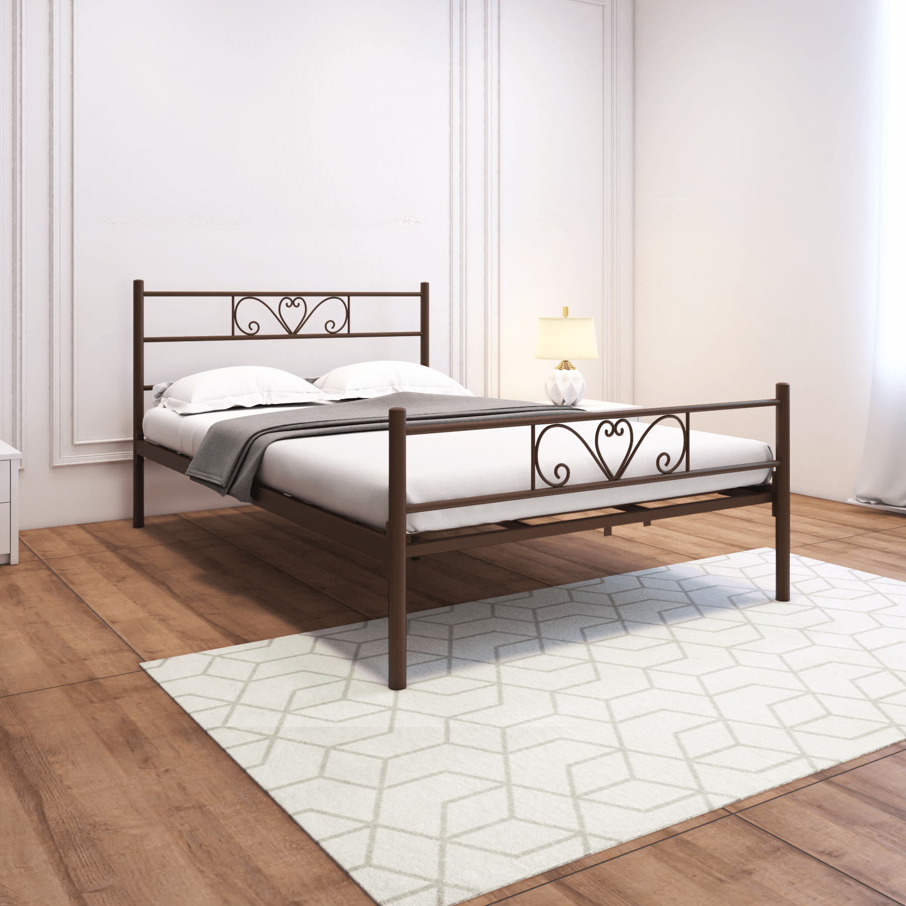 Homdec Carina Double Metal Bed