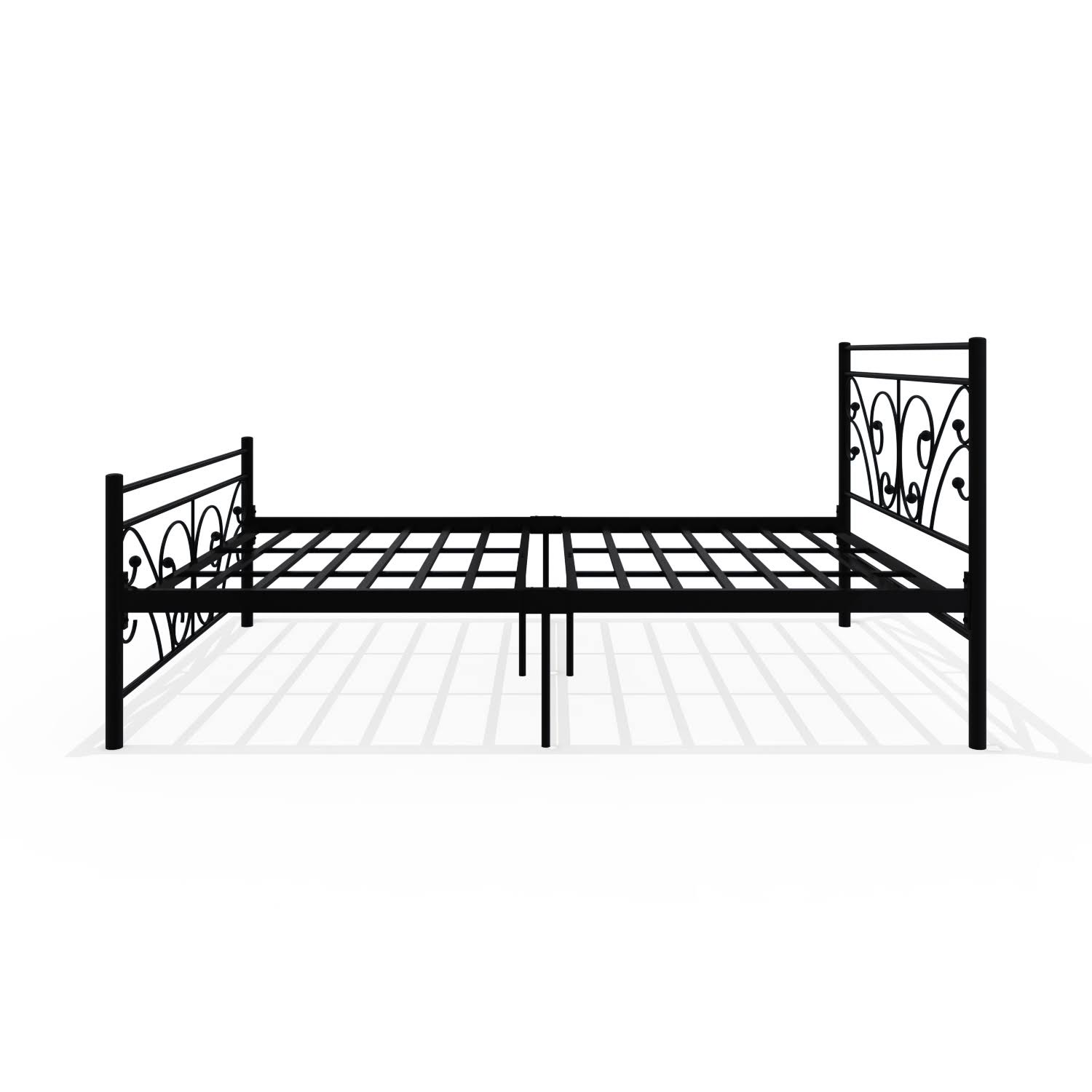 Homdec Auriga Double Metal Bed Black