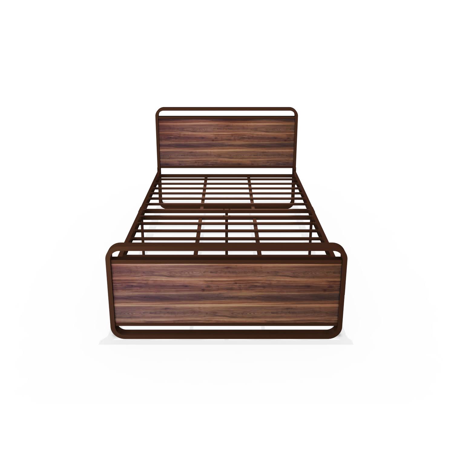 Homdec Vega Metal Double Bed Brown