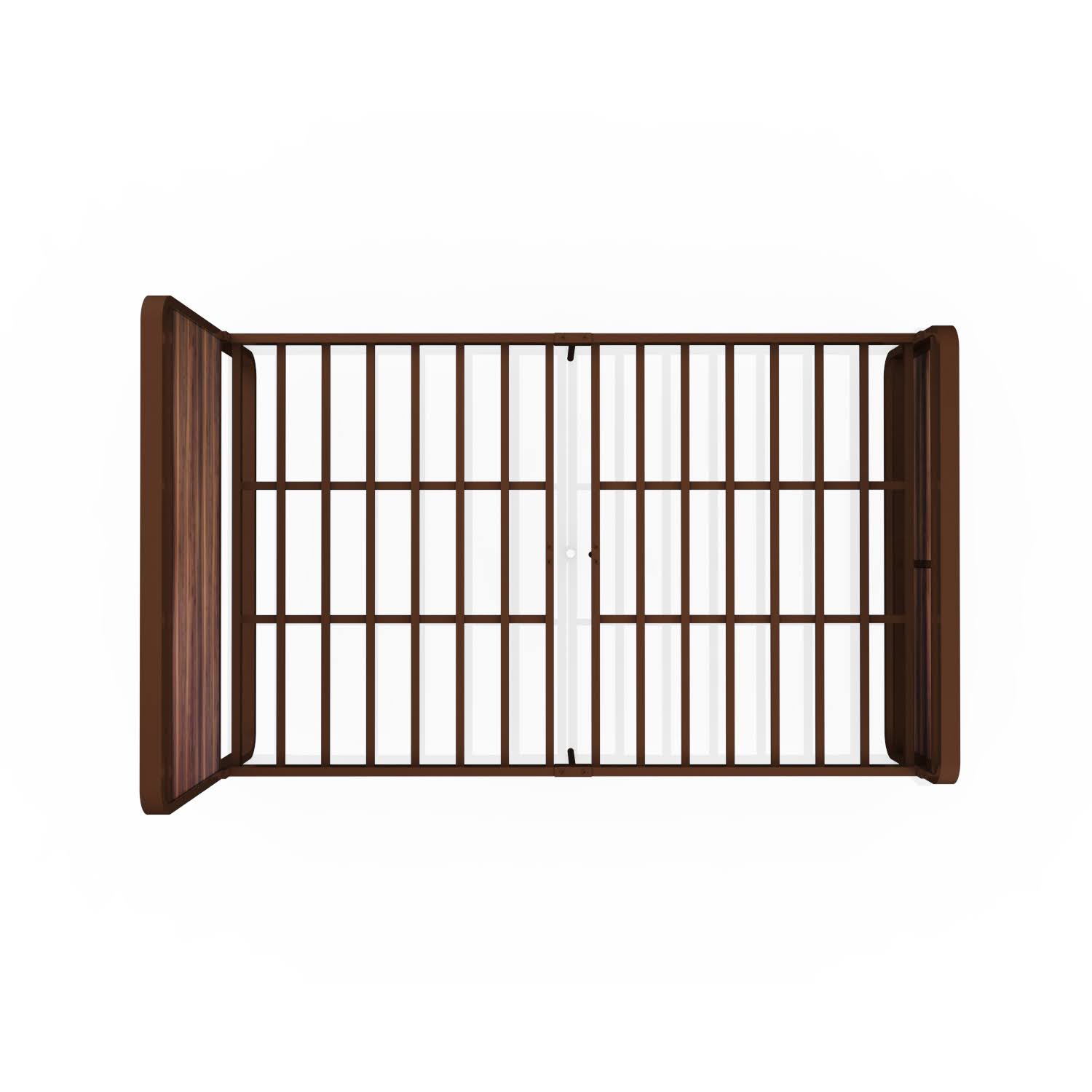 Homdec Vega Metal Double Bed Brown