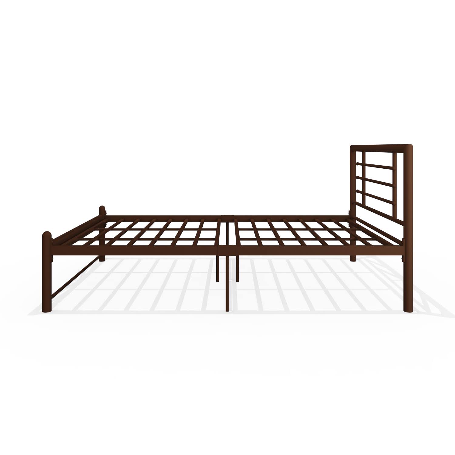 Homdec Ursa Double Metal Bed Brown