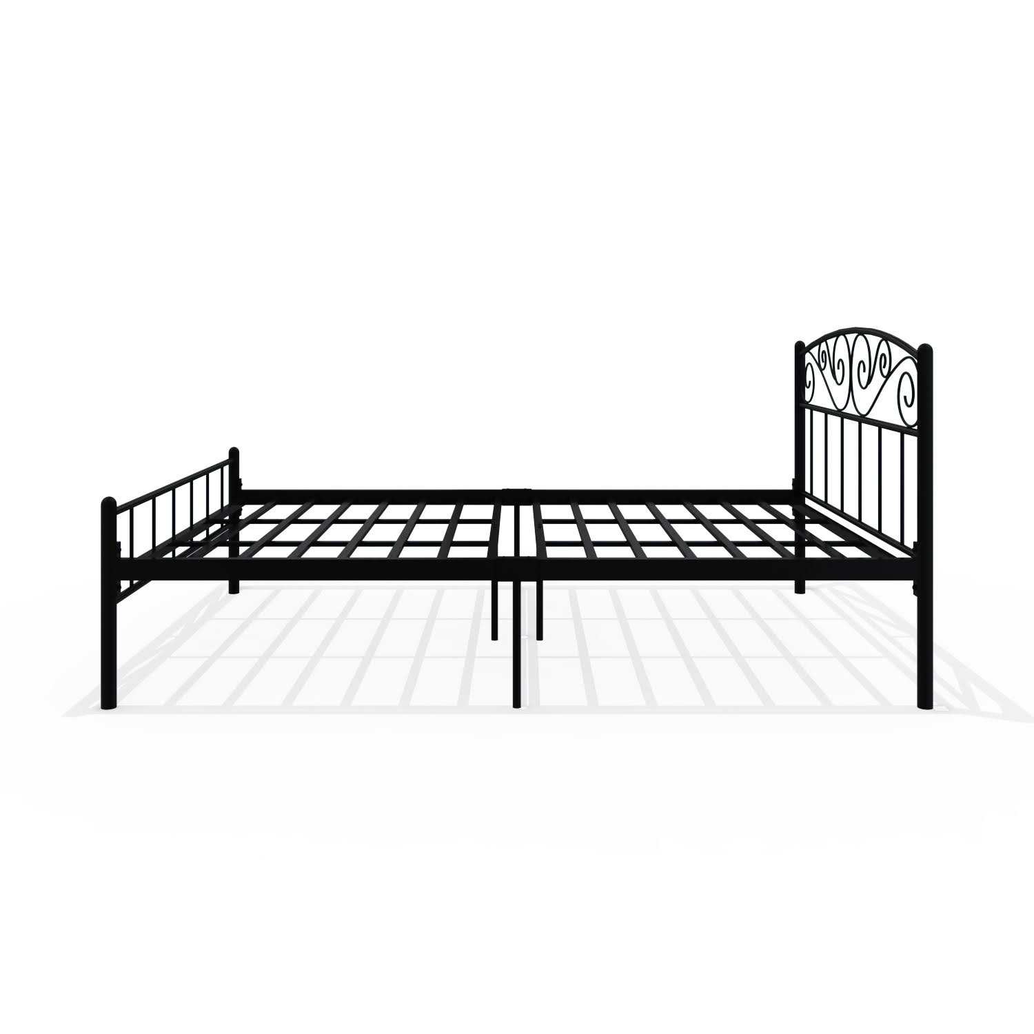 Homdec Antlia Double Metal Bed Black Homdec Antlia Double Metal Bed Black