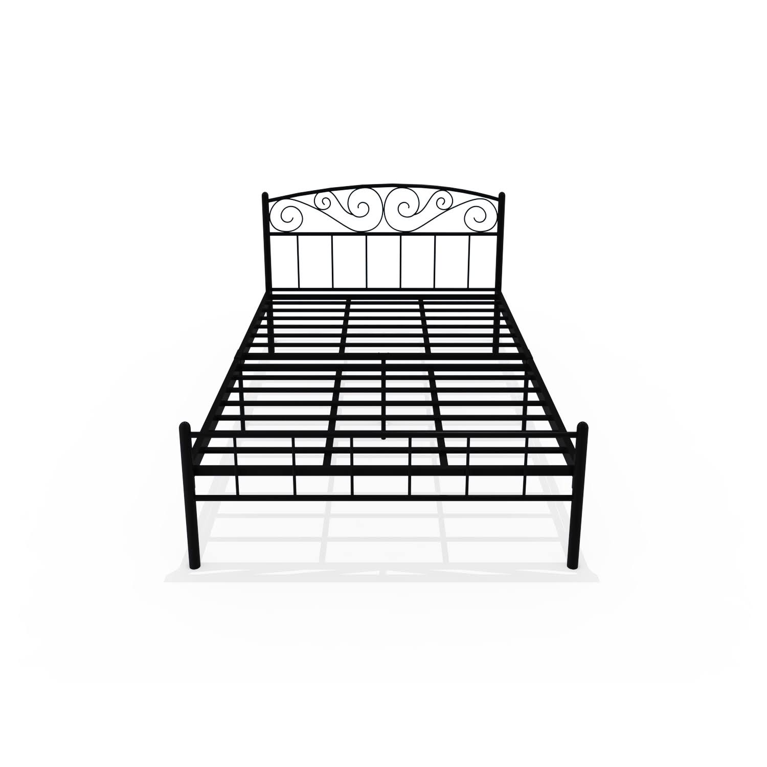 Homdec Antlia Double Metal Bed Black Homdec Antlia Double Metal Bed Black
