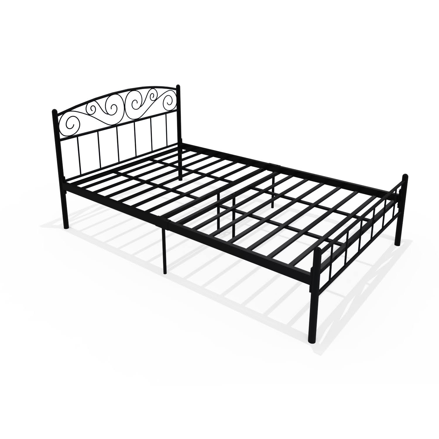 Homdec Antlia Double Metal Bed Black Homdec Antlia Double Metal Bed Black