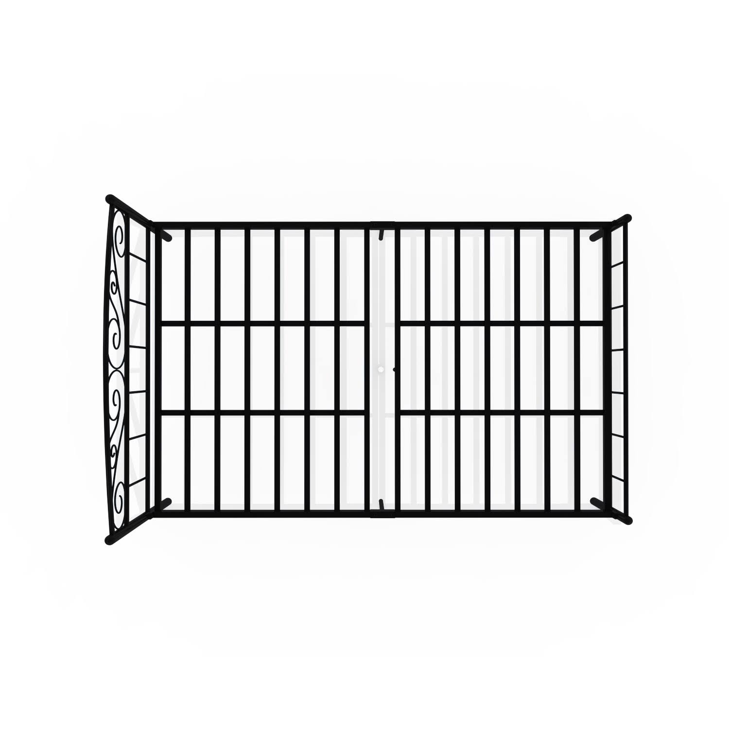 Homdec Antlia Double Metal Bed Black Homdec Antlia Double Metal Bed Black