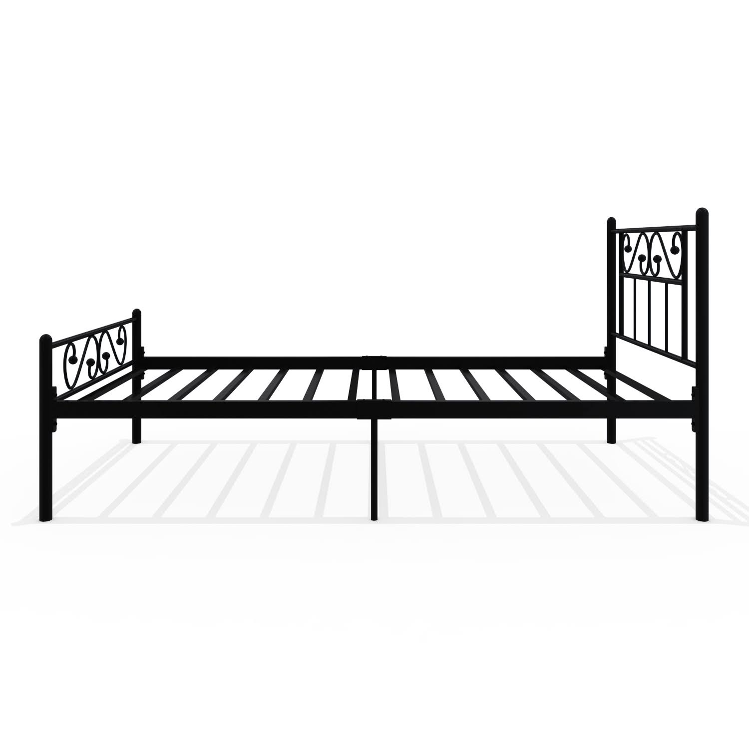 Homdec Dorado Single Metal Bed Black