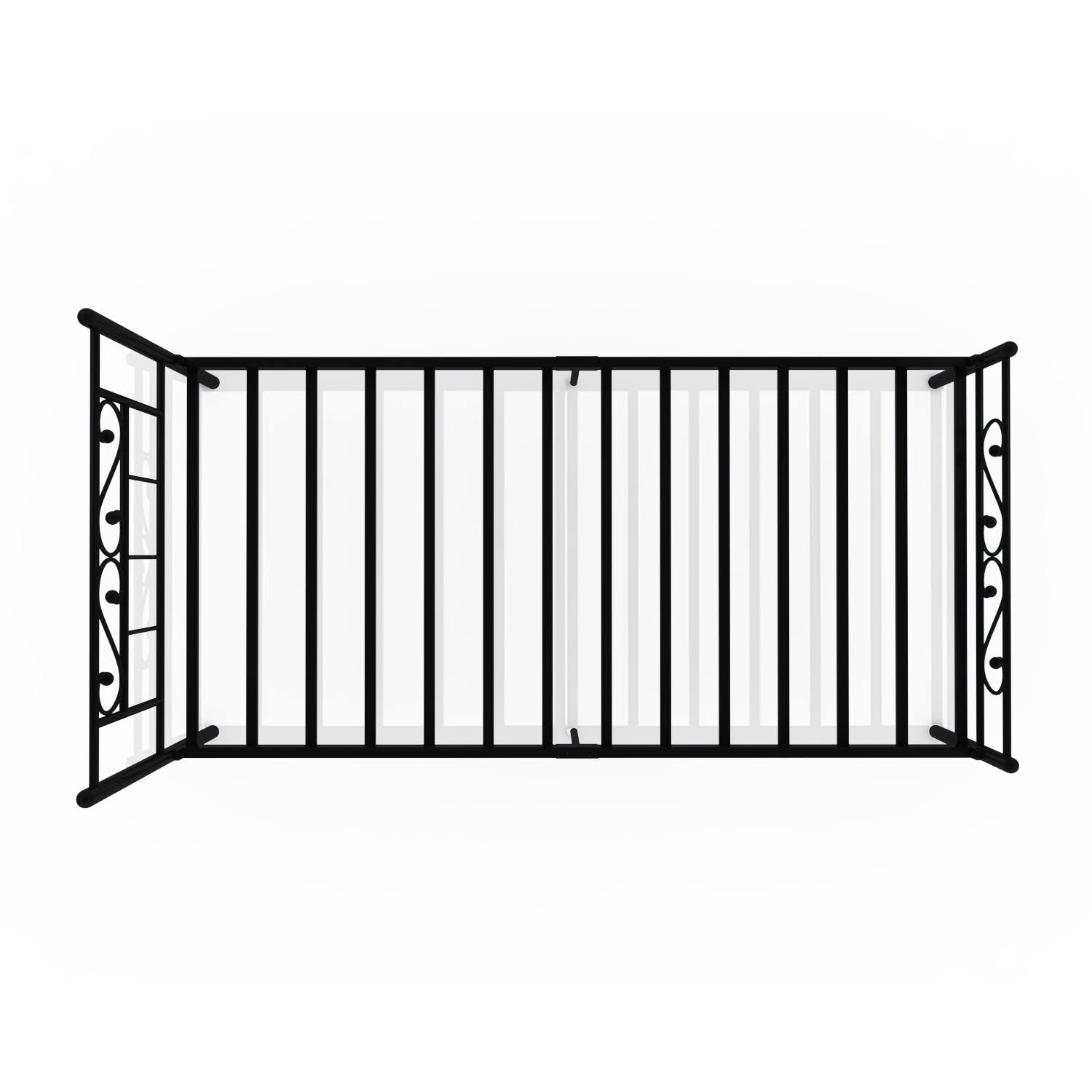 Homdec Dorado Single Metal Bed Black