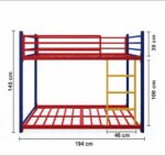 Homdec Mensa Metal Bunk Bed - Image 4