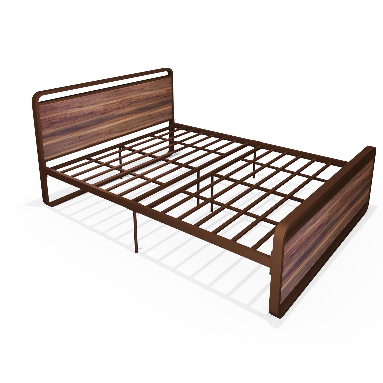Homdec Vega Queen Size Bed Brown