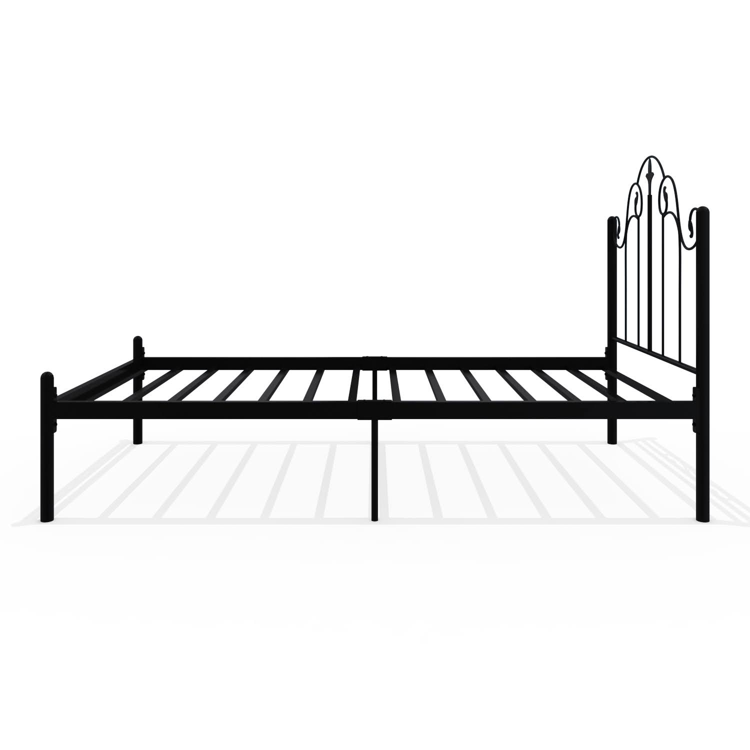 Homdec Pavo Single Metal Bed Black