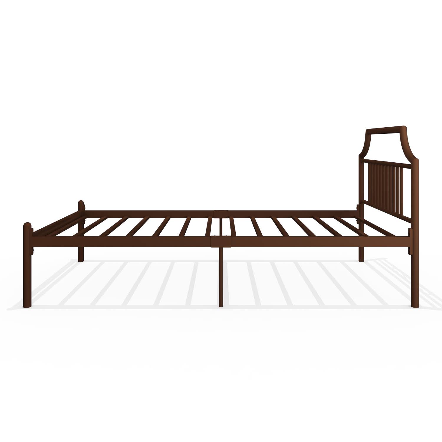 Homdec Phoenix Single Metal Bed Brown
