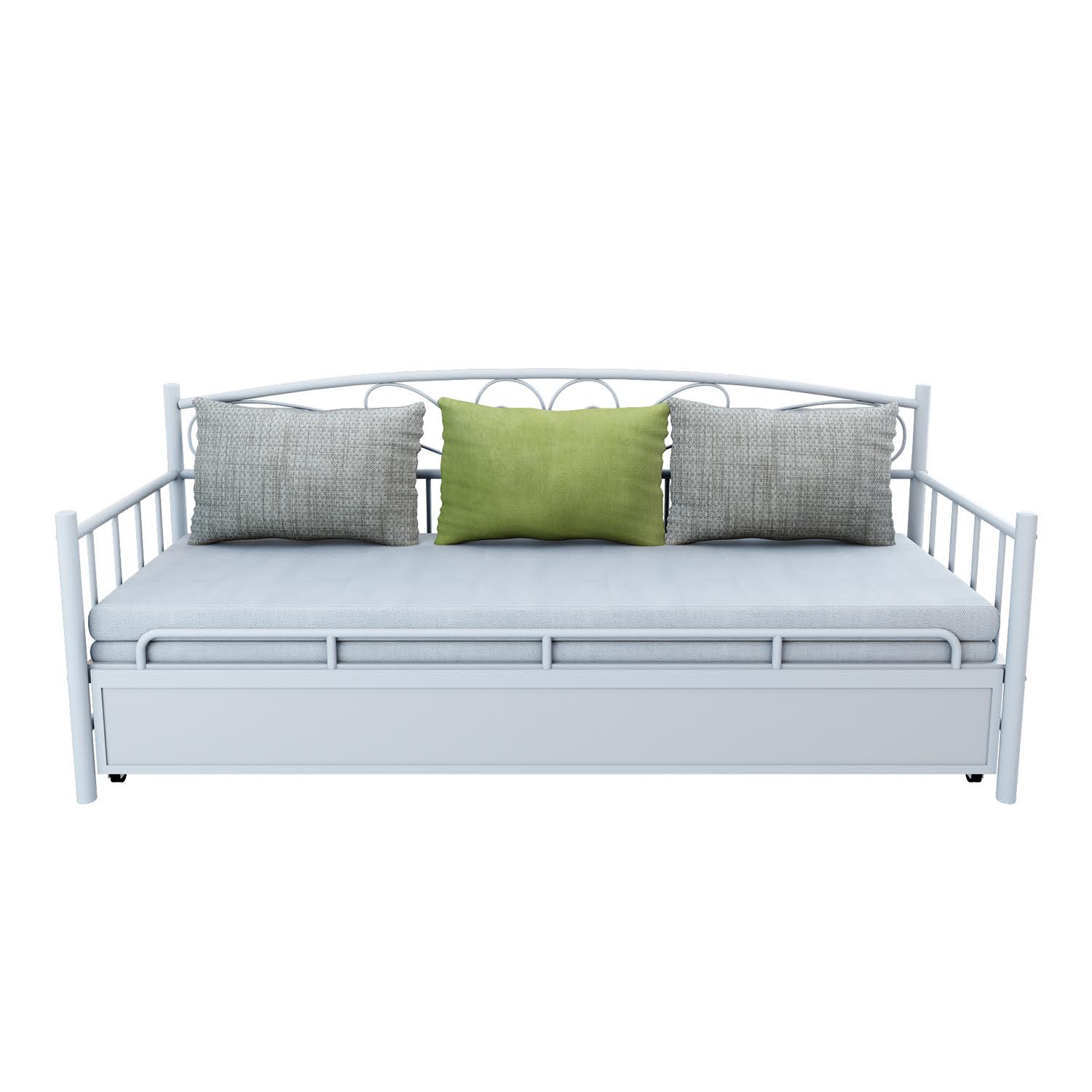 Homdec Sculptor Day Bed With Trundle