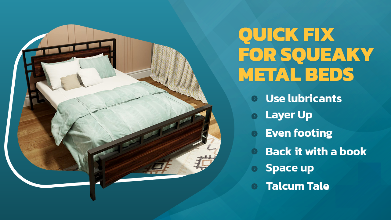 Quick fix for squeaky metal beds