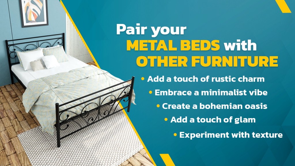 Mixing and Matching Metal Beds with Other Bedroom Furniture