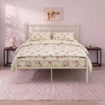 Homdec Dorado Queen Size Metal Bed
