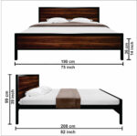 five beds mix KING Bed measurements_03 black_