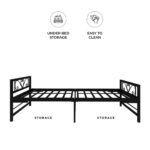 Under bed storage and easy to clean metal foldable bed