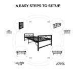 Easy setup of folding bed