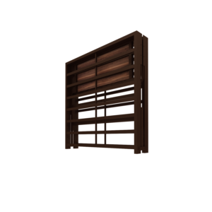 Homdec Cygnus Space Saving Folding Metal Single Bed (Brown, 36 x 72)