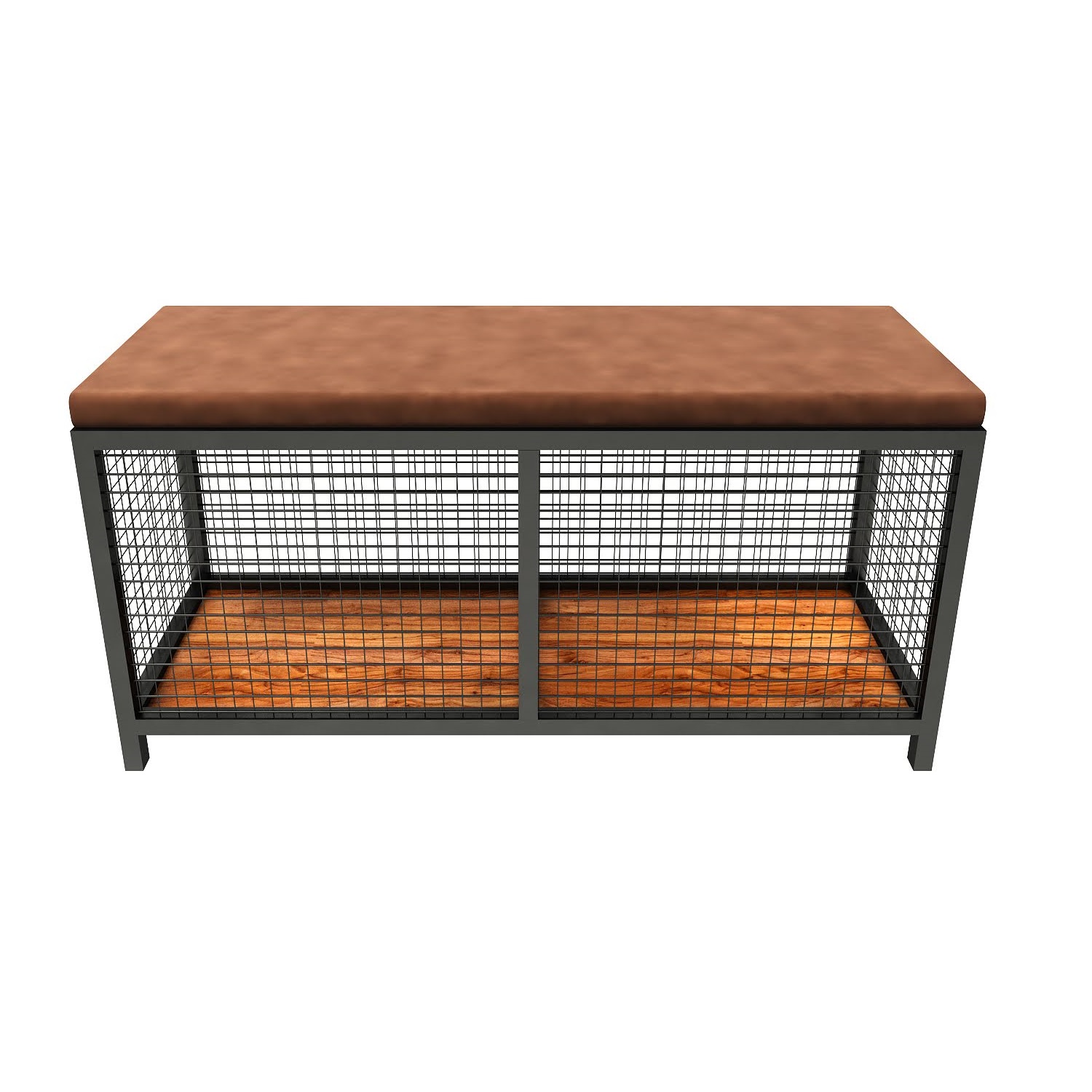 01 Homdec Monarch Bench with Storage - Image 1