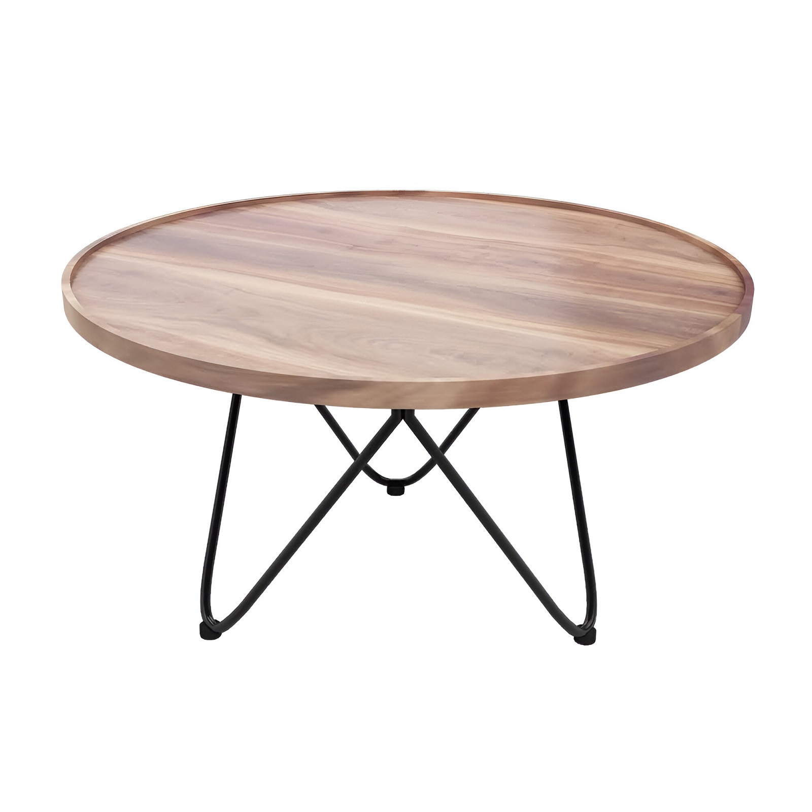 Natural Wood and Metal Centre Table