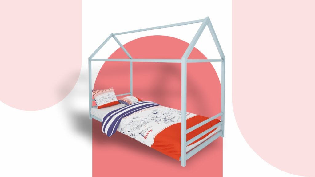Homdec Volans Metal Montessori Floor Bed