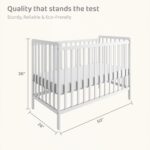 Homdec Diya 3-in-1 Convertible Metal Baby Crib with Toddler Bed and Daybed Conversion (White) - Image 4