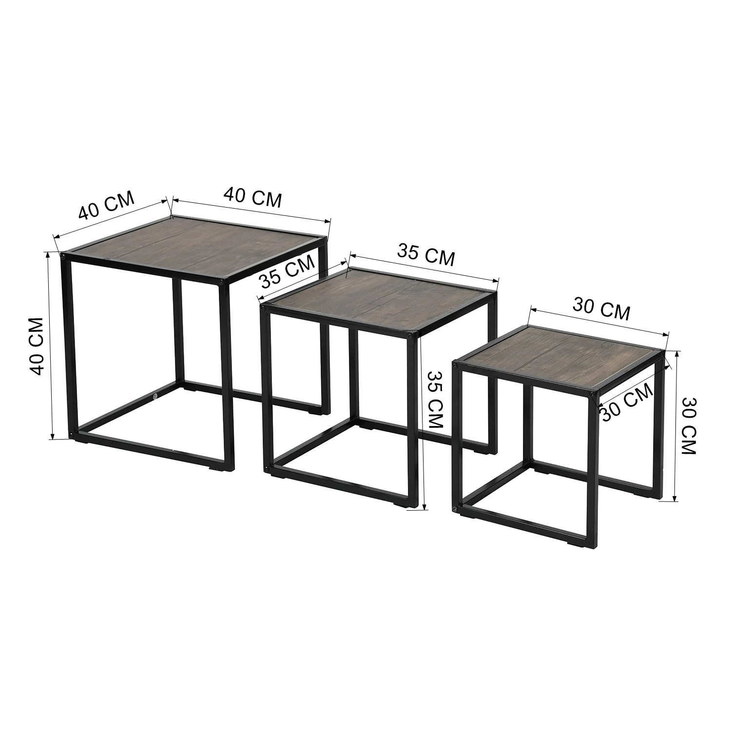 Grandora Nesting Center Table (Set of 3)