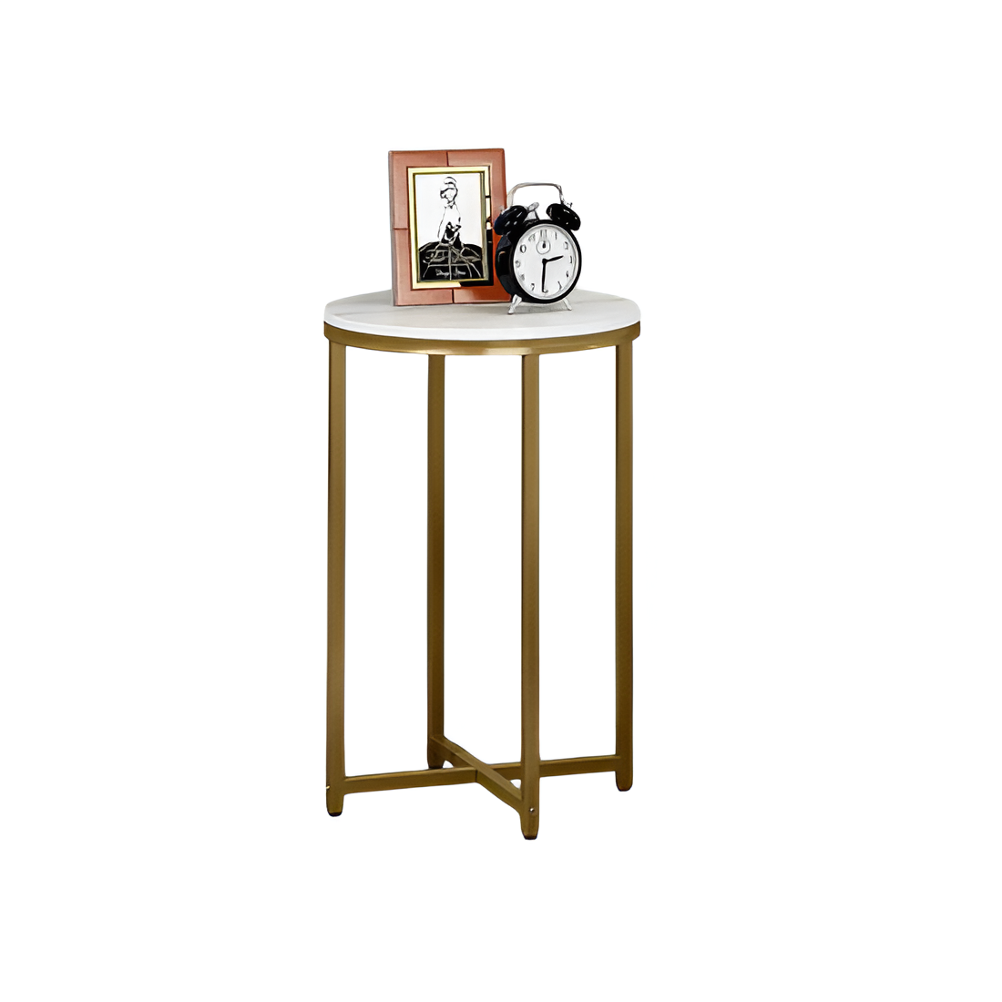 Metal and Wood Round End Table Online in India Metal and Wood Round End Table Online in India