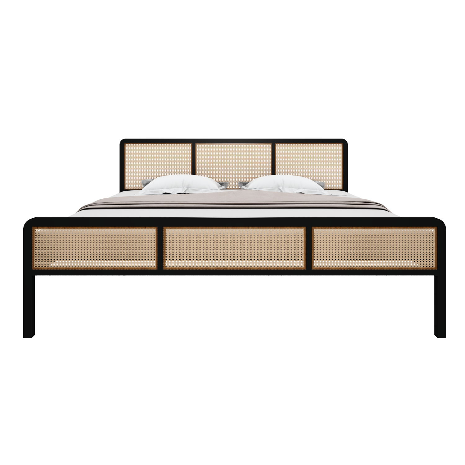 Homdec Capella Cane King Size Bed Homdec Capella Cane King Size Bed