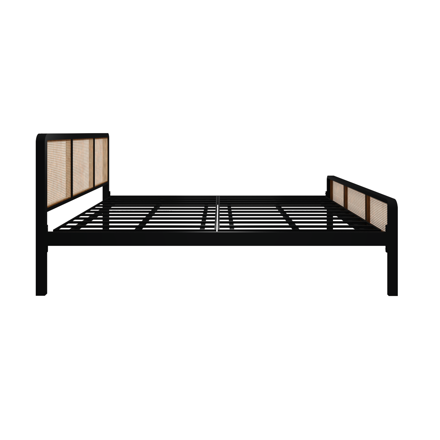 Homdec Capella Cane Queen Size Bed Brown