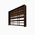 Homdec Cygnus Space Saving Folding Metal Double Bed (Brown, 48 x 75) - Image 2