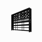 Homdec Aquarius Space Saving Folding Metal Double Bed (Black, 48 x 75) - Image 2