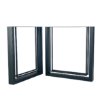 Homdec Neptura Heavy Duty Industrial Style Metal Table Legs with Floor Protection Foot Pads for Dining table& DIY Projects | Powder-Coated Finish | Set of 2 (32" L x 28" H)